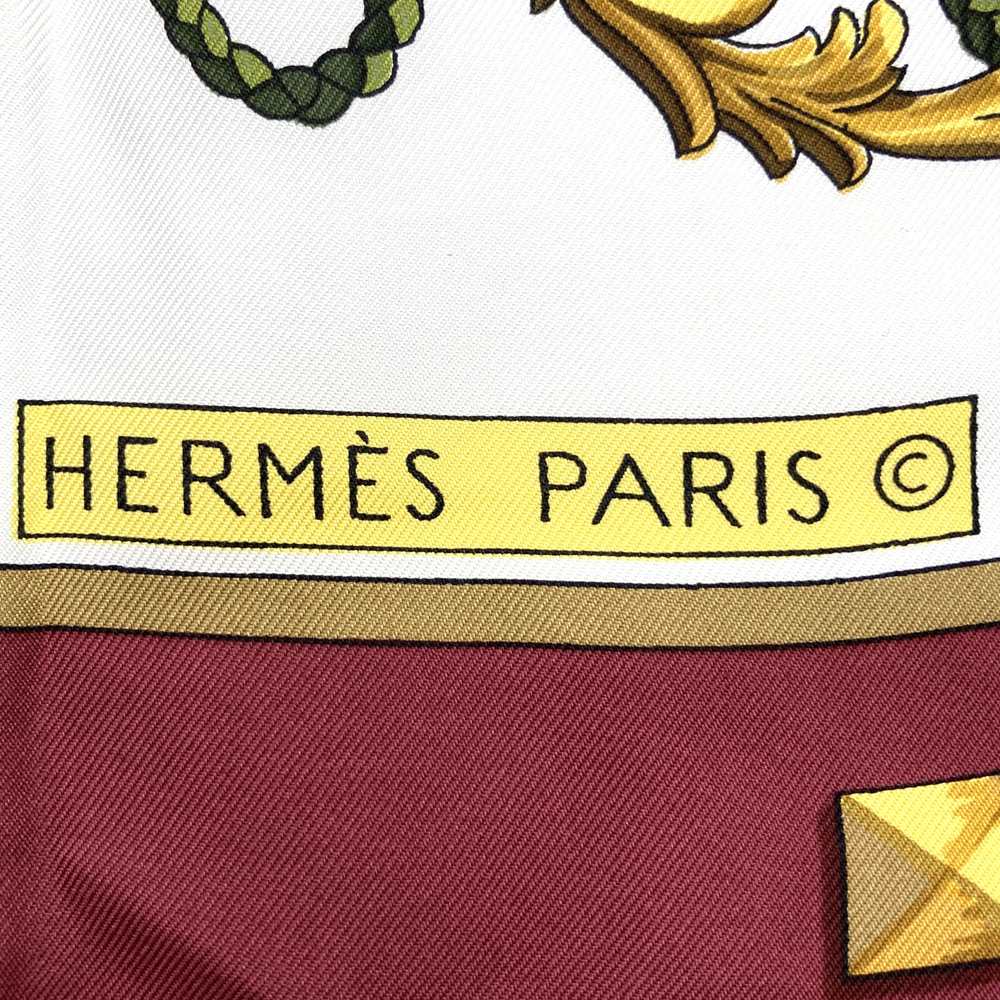 HERMES Carre 90 LES CLES THE KEYS RARE Key Scarf, Silk, Red, Women's/Men's, Vintage, Brand, USED, Gift