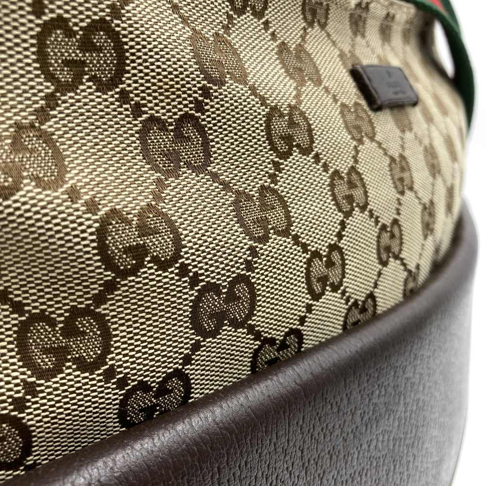 GUCCI 256100 Crossbody Shoulder Bag, Brown/Beige GG Canvas, Sherry, Women's/Men's Brand PRE-OWNED