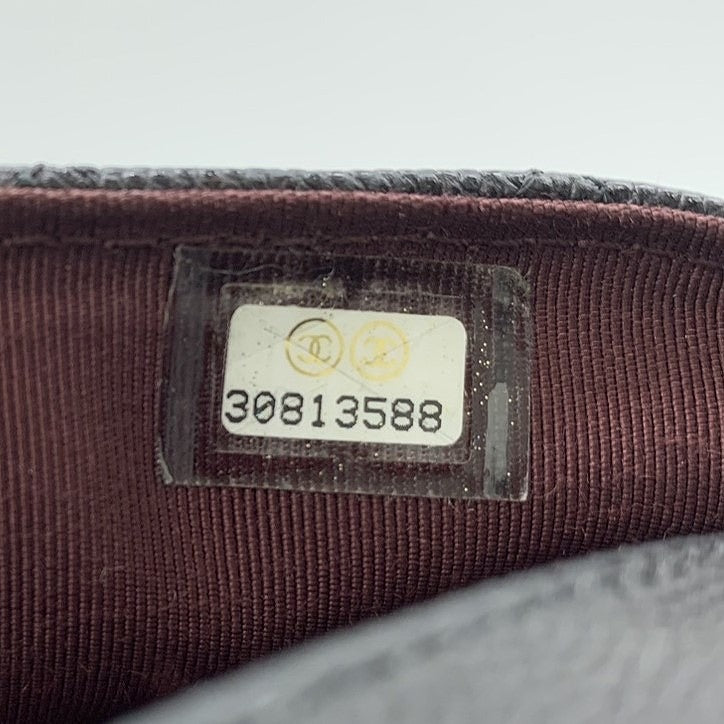 CHANEL Eyewear Case, Chain Shoulder Glasses & Sunglasses Case, Caviar Leather, Black, Gold Hardware, Women's Fashion