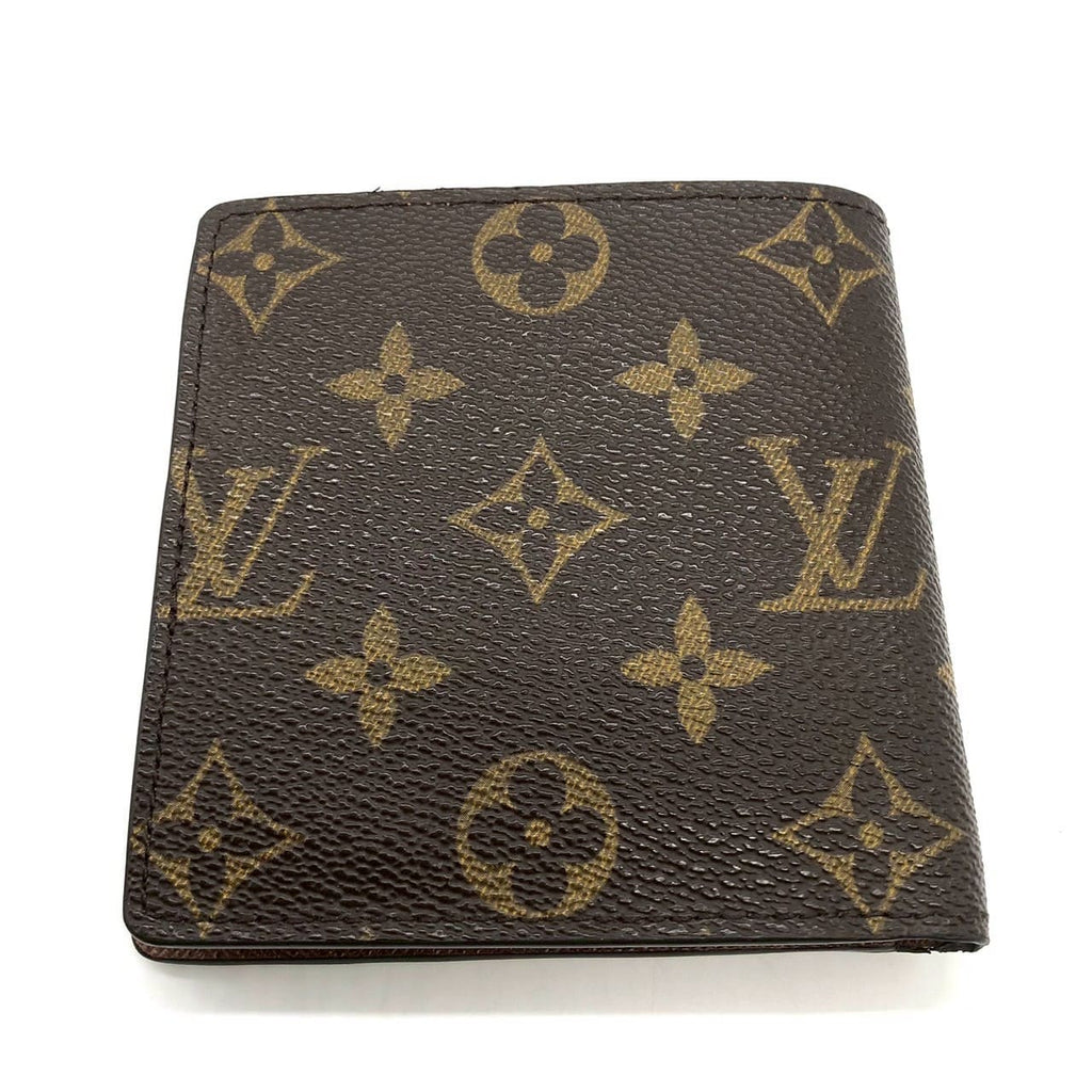 LOUIS VUITTON Louis Vuitton Portefeuille Marco M61675 Bi-fold Wallet Monogram Brown Women's Men's PRE-OWNED