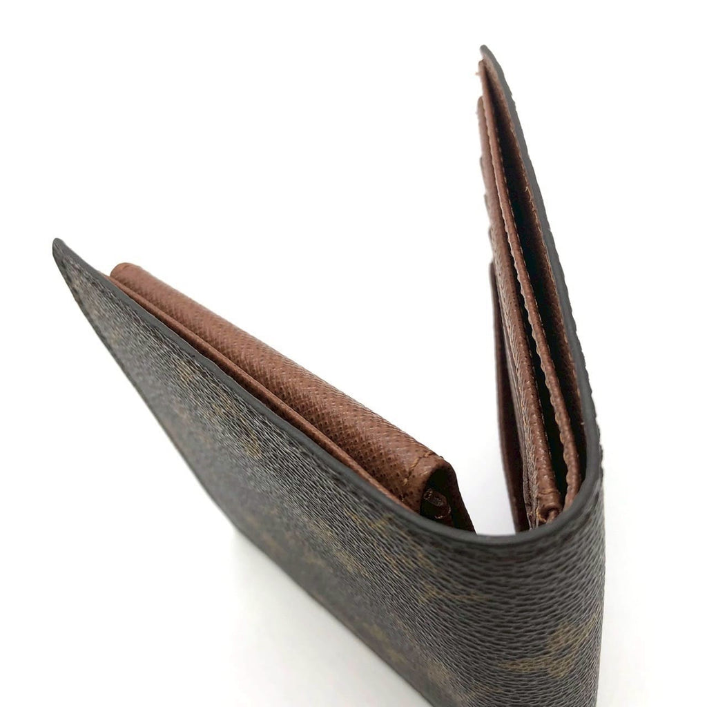 LOUIS VUITTON Louis Vuitton Portefeuille Marco M61675 Bi-fold Wallet Monogram Brown Women's Men's PRE-OWNED