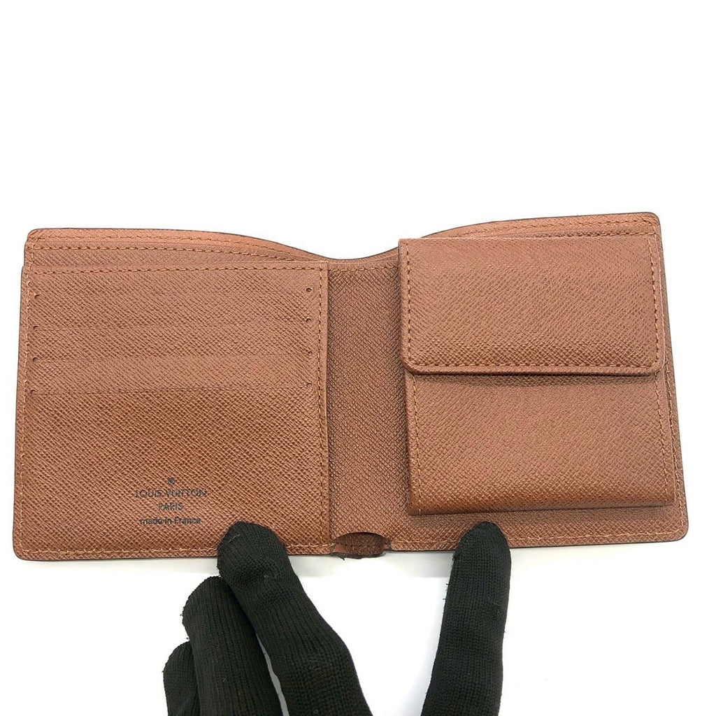 LOUIS VUITTON Louis Vuitton Portefeuille Marco M61675 Bi-fold Wallet Monogram Brown Women's Men's PRE-OWNED
