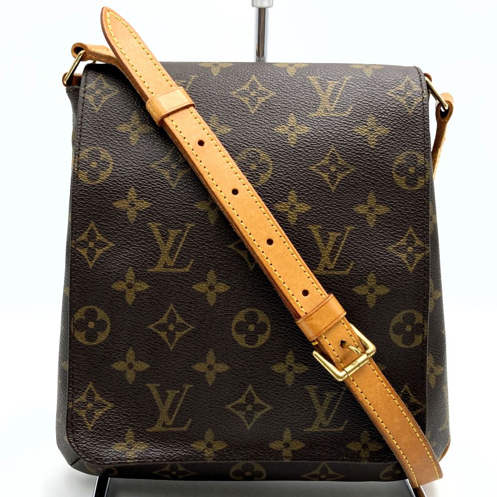 LOUIS VUITTON M51258 Musette Salsa Short Shoulder Bag in Brown Monogram Canvas, Women's, Used