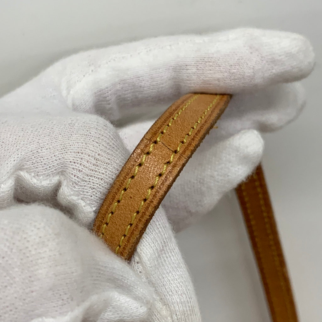 [CLEARANCE]Louis Vuitton M51852 Pochette Twin GM Monogram Shoulder Bag, Crossbody, Ebene/Brown Monogram Canvas/Leather PRE-OWNED