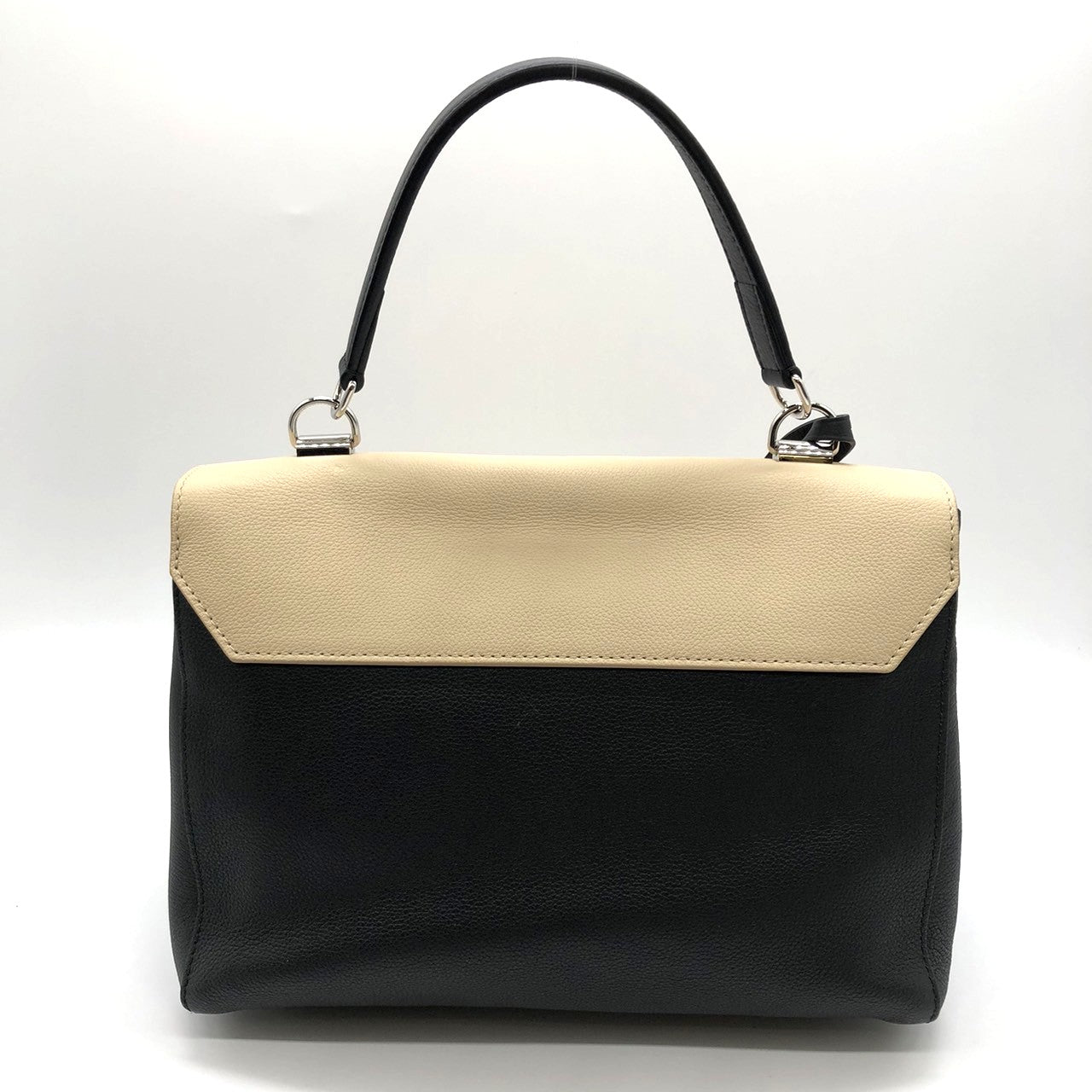 LOUIS VUITTON Lockme 2 M50252 Handbag/Shoulder Bag 2-way Calf Leather Beige/Black Bicolor Women's Fashion