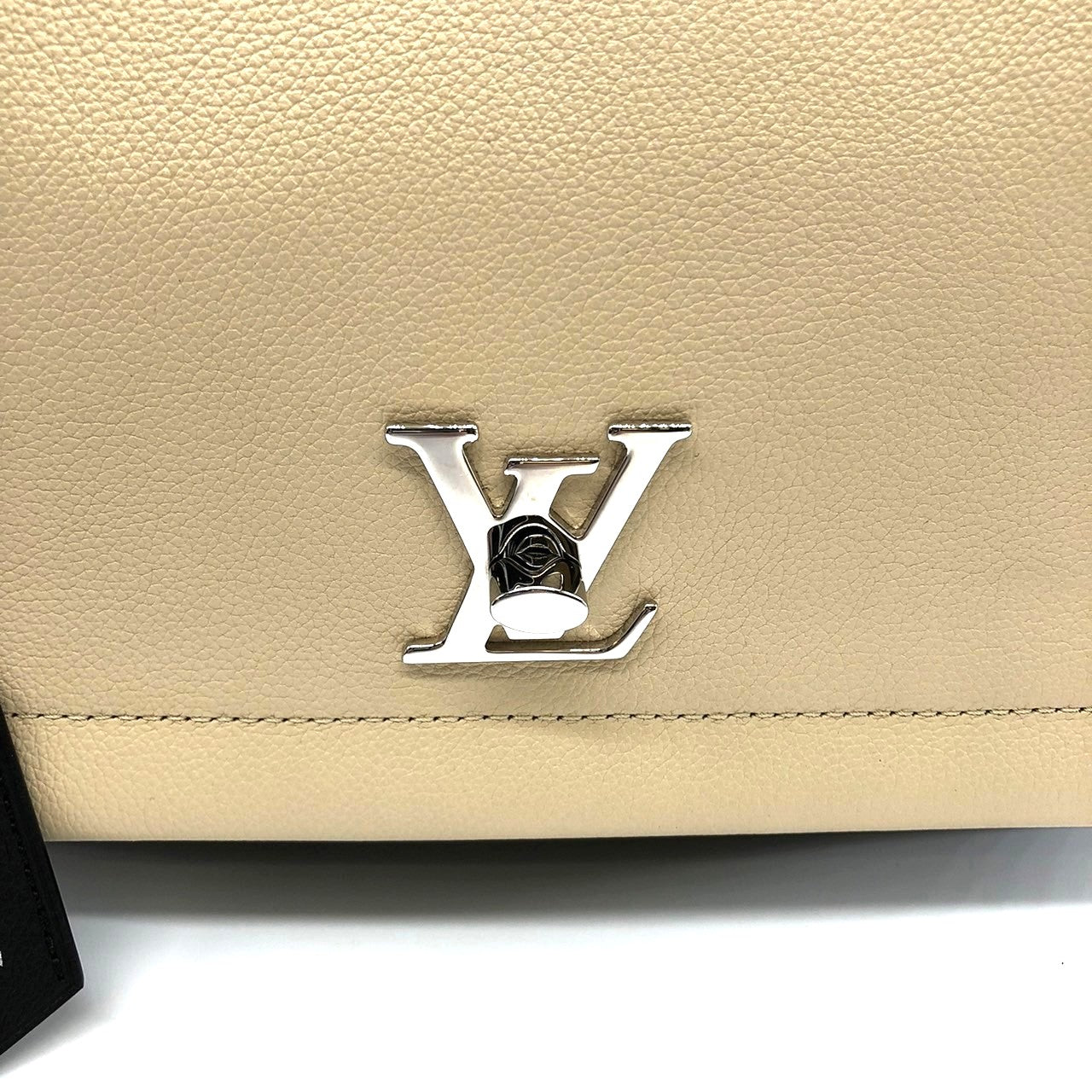 LOUIS VUITTON Lockme 2 M50252 Handbag/Shoulder Bag 2-way Calf Leather Beige/Black Bicolor Women's Fashion