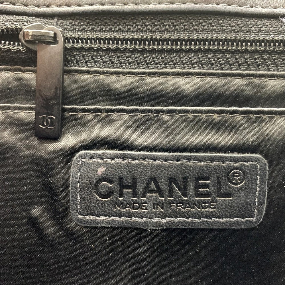 Excellent condition CHANEL New Travel Line Chocolate Bar Chain Shoulder Bag, Nylon, Coco Black.