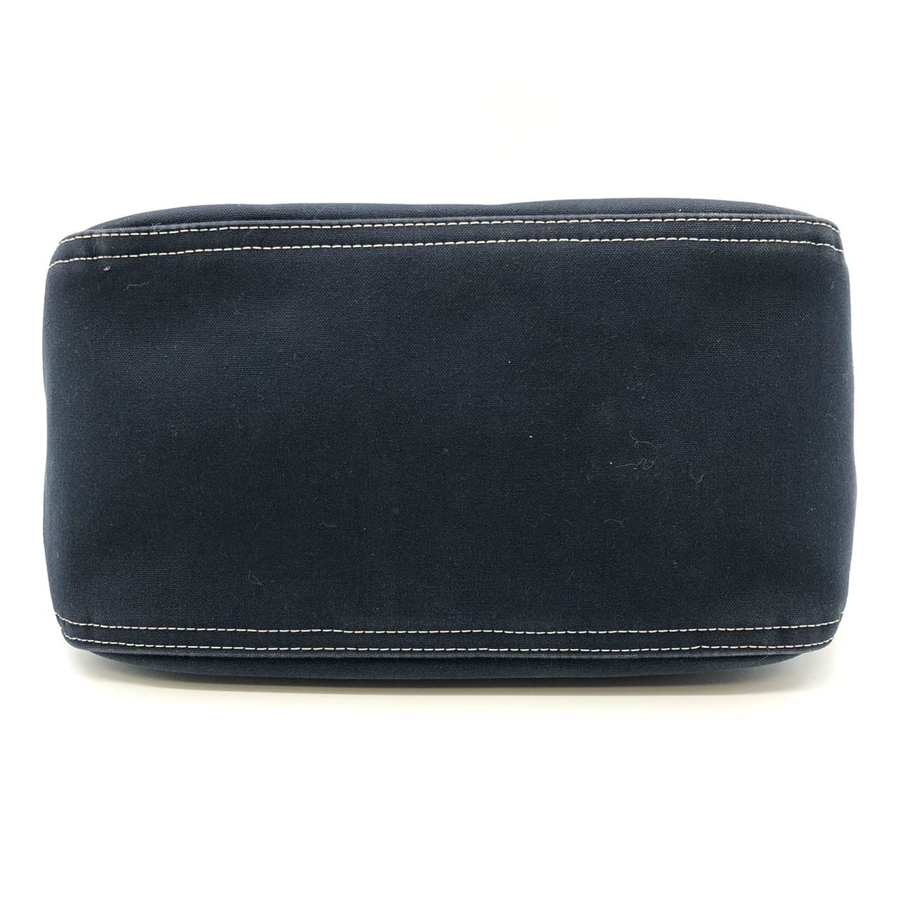 FENDI Mamma Bucket Marble Shoulder Bag Handbag Canvas Navy Denim Women's