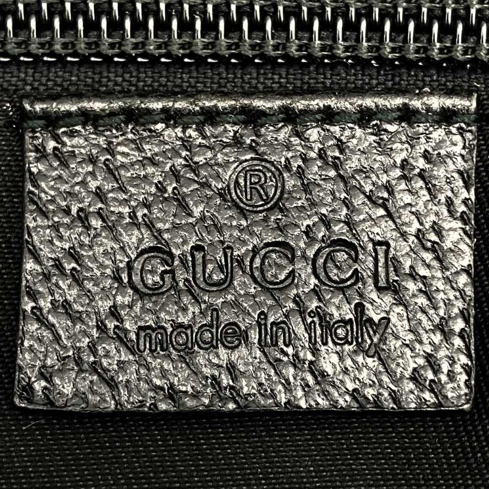 GUCCI 131233 Big Tote Bag, Handbag, Sherry Line, GG Canvas, Black, Men's and Women's PRE-OWNED