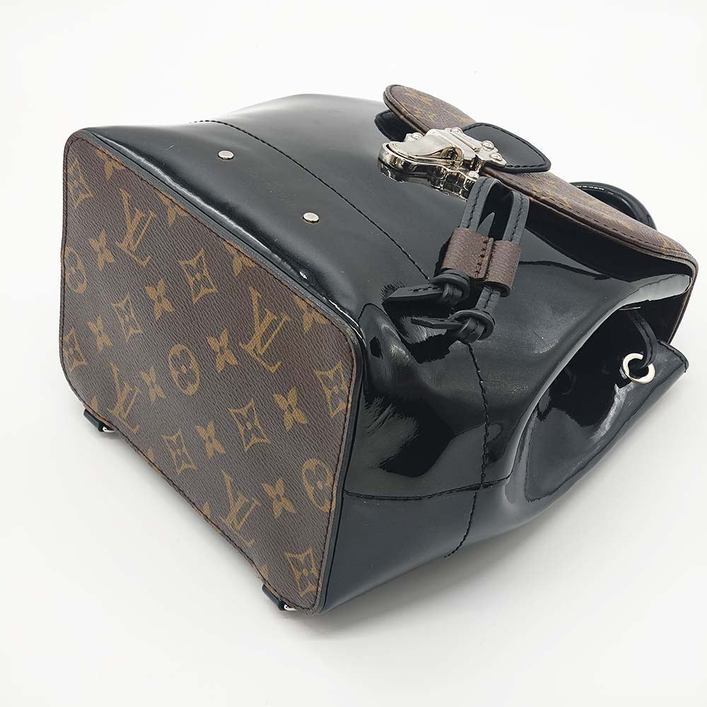 Louis Vuitton M55769 Hot Springs Backpack Daypack Handbag 2-way Brown Vernis x Monogram LOUIS VUITTON LV L/V Vuitton USED Brand Item High Brand Collection