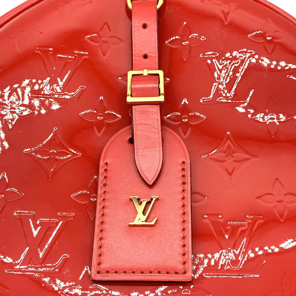 LOUIS VUITTON Boite Chapeau Souple Shoulder Bag, Monogram Vernis, Red, Women's Fashion M54100