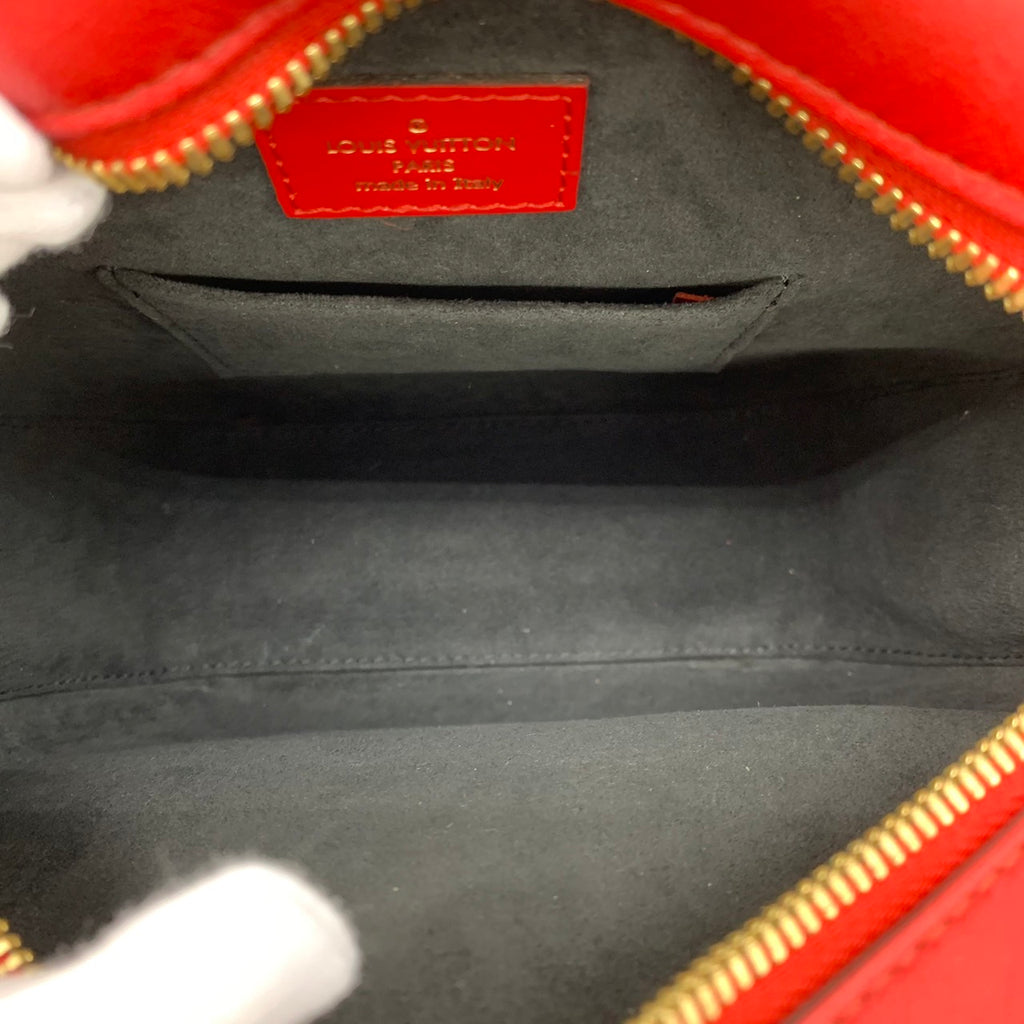 LOUIS VUITTON Boite Chapeau Souple Shoulder Bag, Monogram Vernis, Red, Women's Fashion M54100
