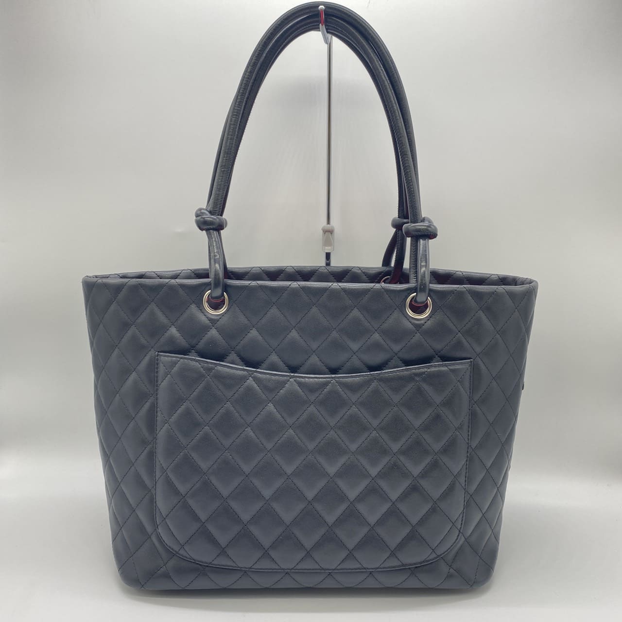 CHANEL Cambon Large Tote Bag, Handbag, Shoulder Bag, Calfskin, Black, Women's/Men's, Vintage, Used Fashion