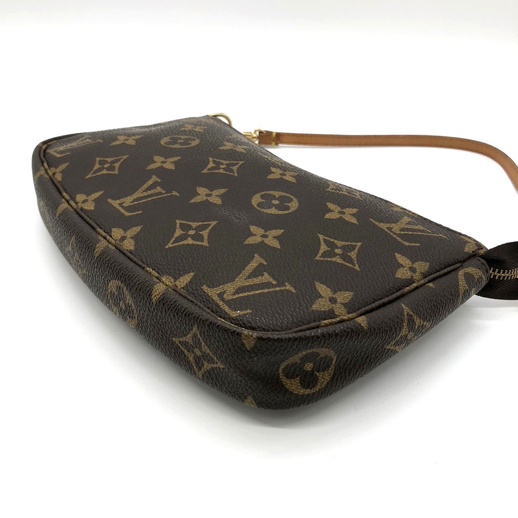Louis Vuitton M51980 Pochette Accessoires Handbag in Brown Monogram Canvas/Leather