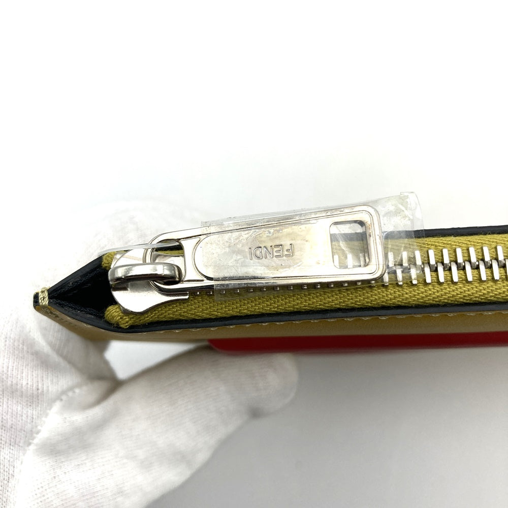 フェンディ 7NO078 シンク クラッチバッグ、イエロー、レディース＆メンズファッション【中古品】