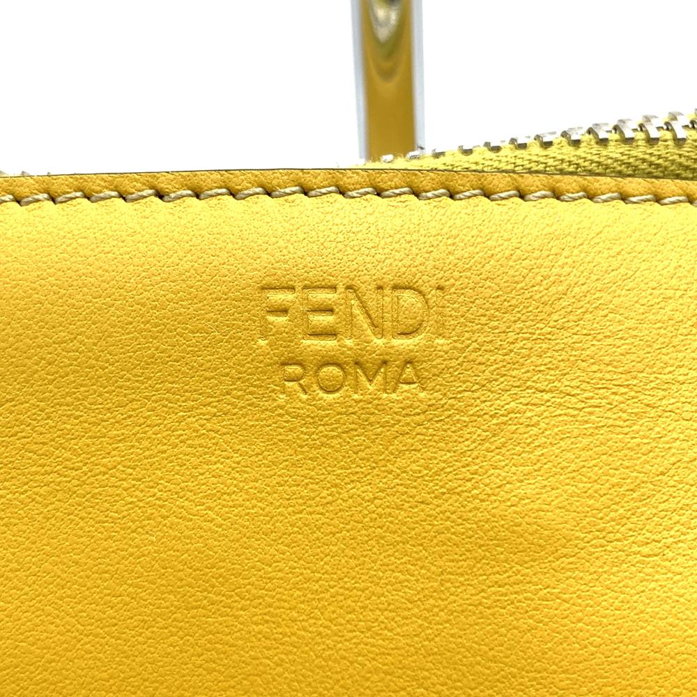 フェンディ 7NO078 シンク クラッチバッグ、イエロー、レディース＆メンズファッション【中古品】
