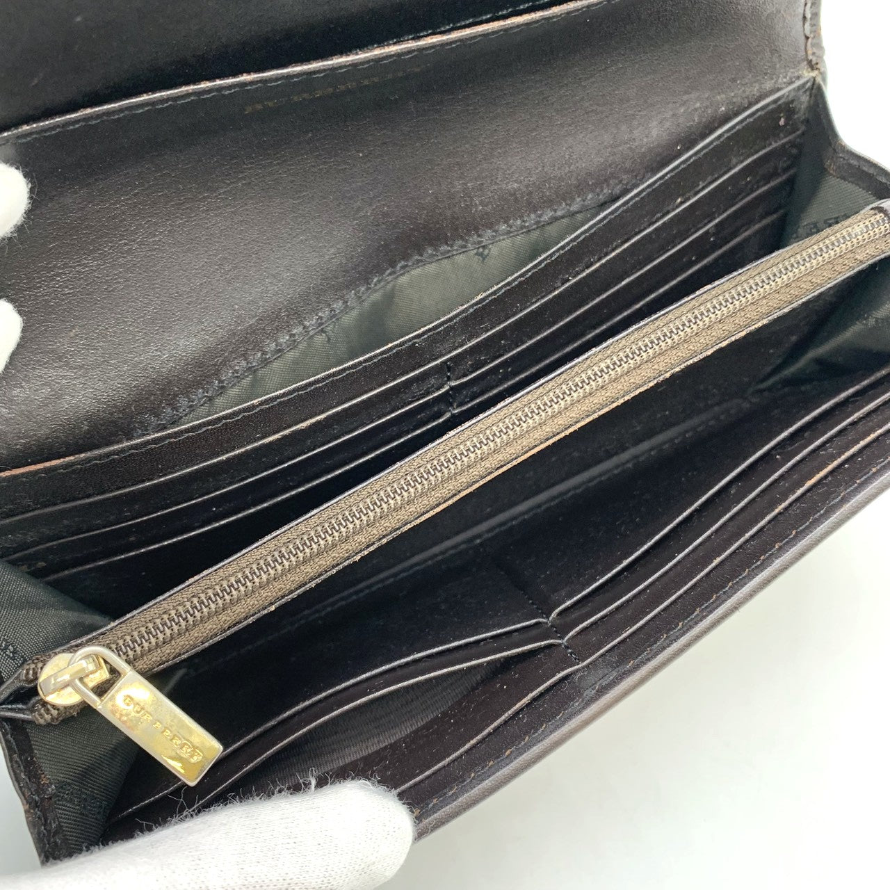 BURBERRY Nova Check Shadow Horse Wallet PVC/Leather Beige Men's/Women's PRE-OWNED