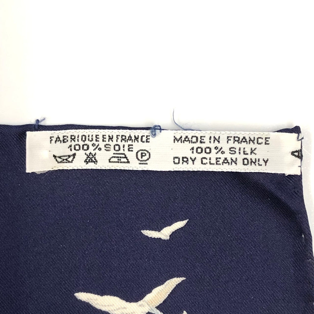 HERMES Carre 90 LATLANTIDE (Atlantis) Scarf, Silk, Navy, Women's PRE-OWNED