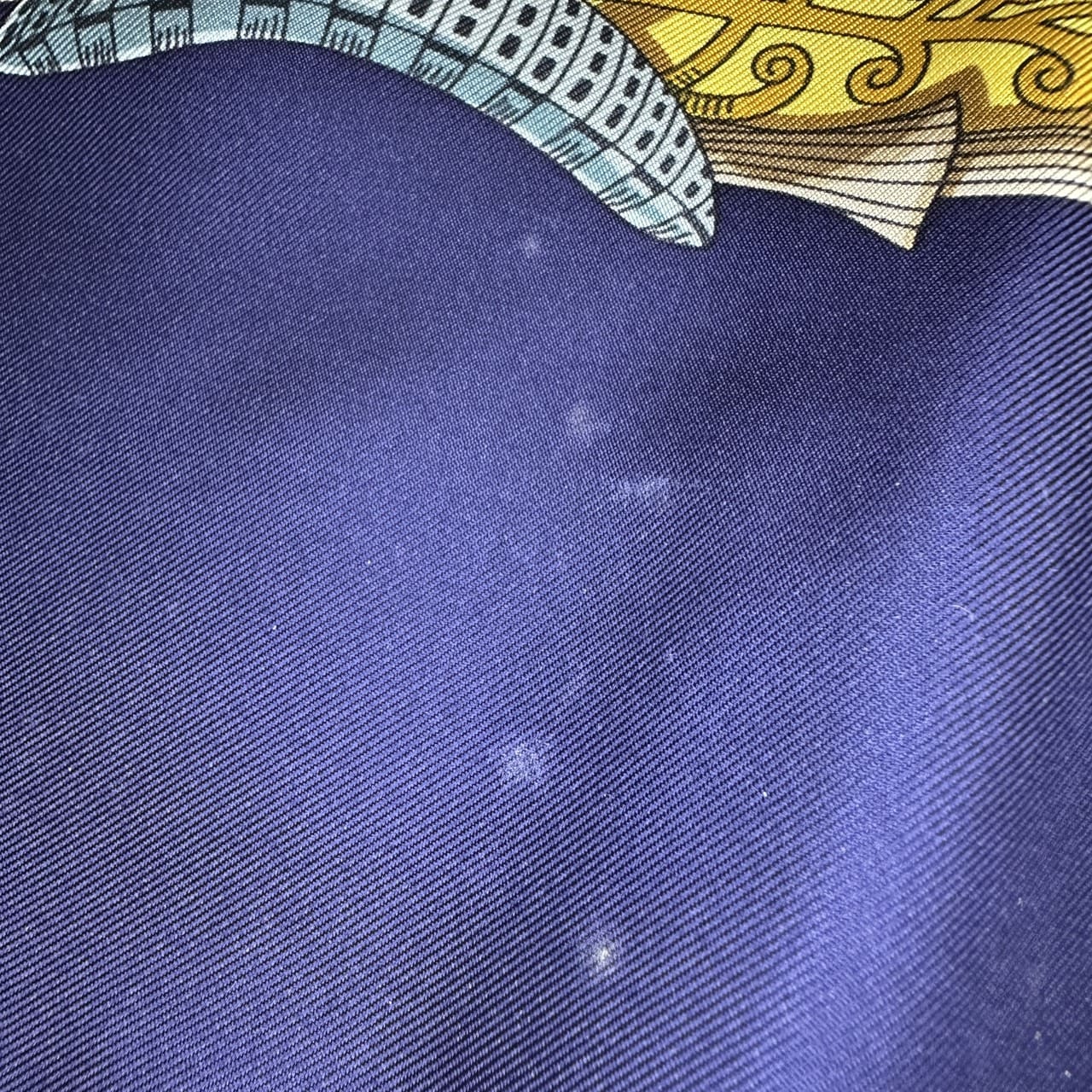 HERMES Carre 90 LATLANTIDE (Atlantis) Scarf, Silk, Navy, Women's