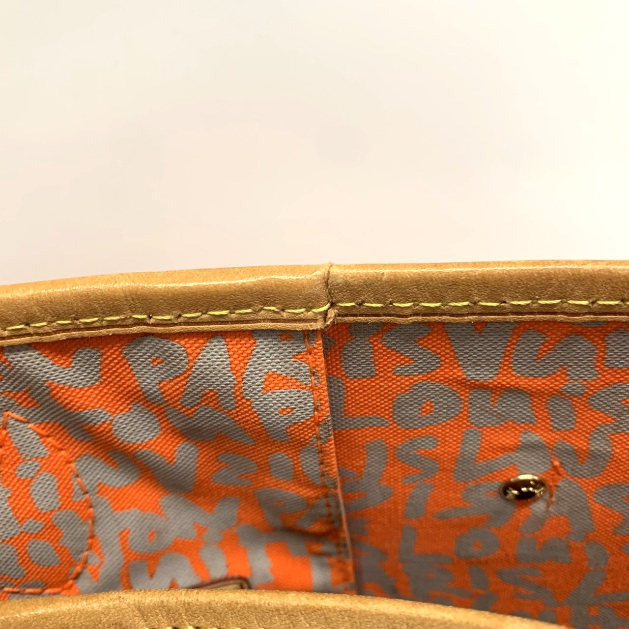 Louis Vuitton M93702 Neverfull GM Tote Bag Monogram Graffiti Orange