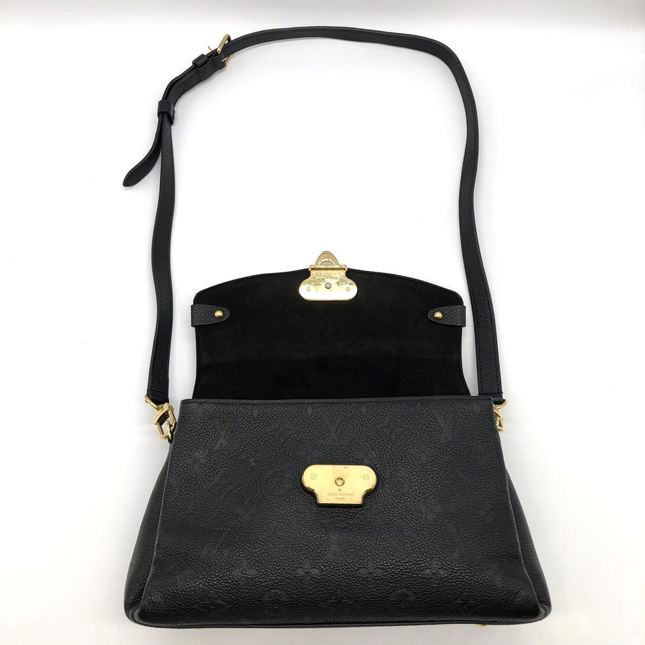 LOUIS VUITTON Georges BB M53941 Shoulder Bag/Handbag 2-way Monogram Empreinte Black Women's PRE-OWNED