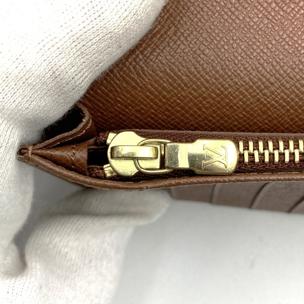 LOUIS VUITTON M66540 Portefeuille Brazza Bi-fold Wallet Long Wallet Brown Monogram PRE-OWNED