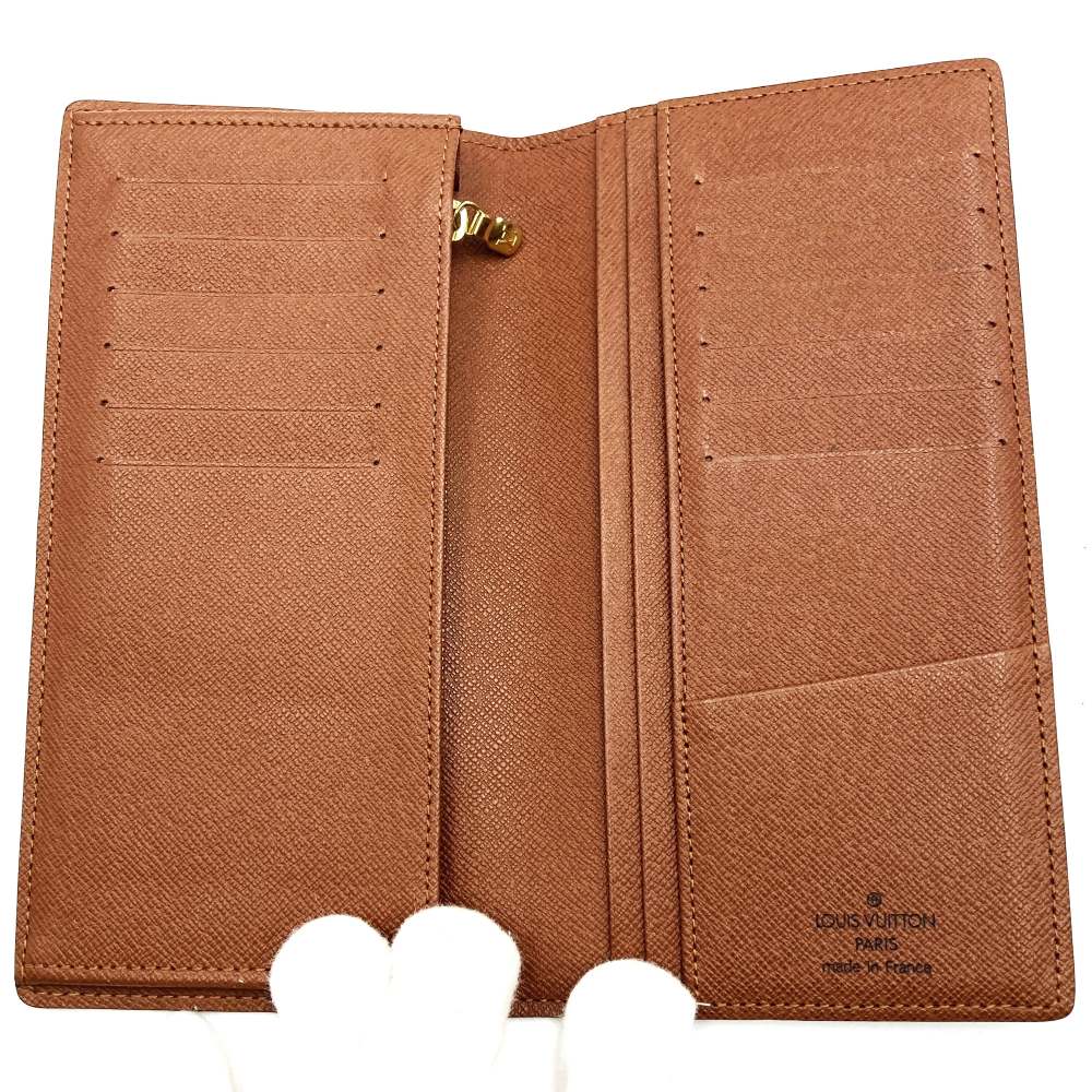LOUIS VUITTON M66540 Portefeuille Brazza Bi-fold Wallet Long Wallet Brown Monogram PRE-OWNED