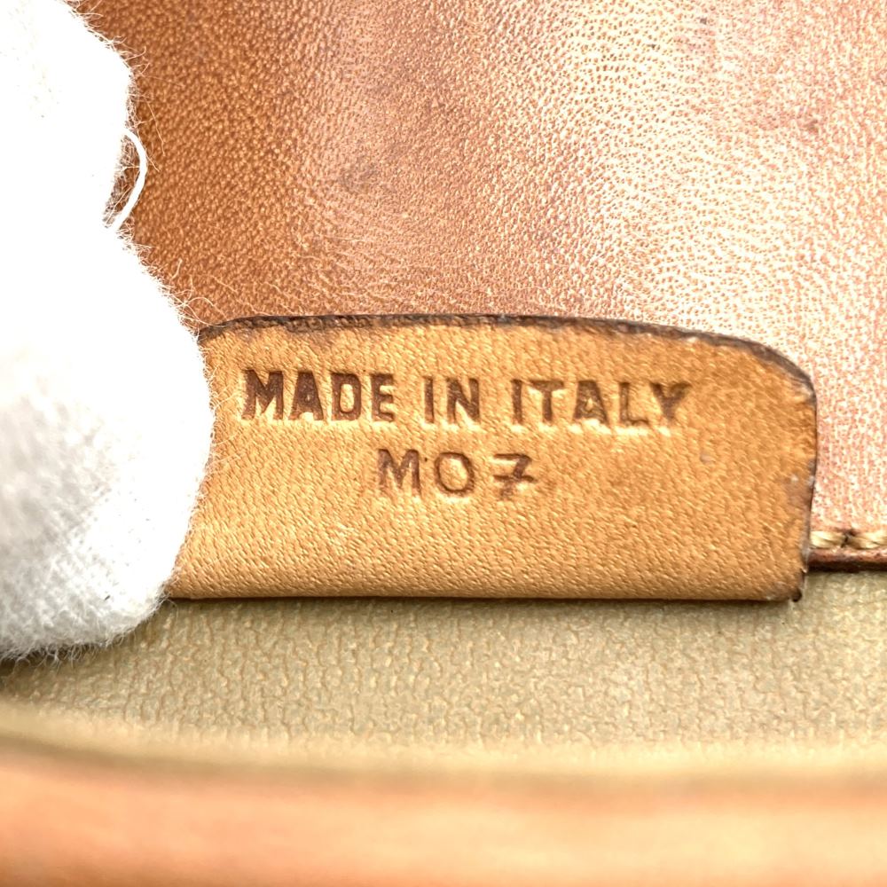 CELINE Vintage Clutch Bag Pouch Second Macadam Flap Type PVC Brown M07 Women's