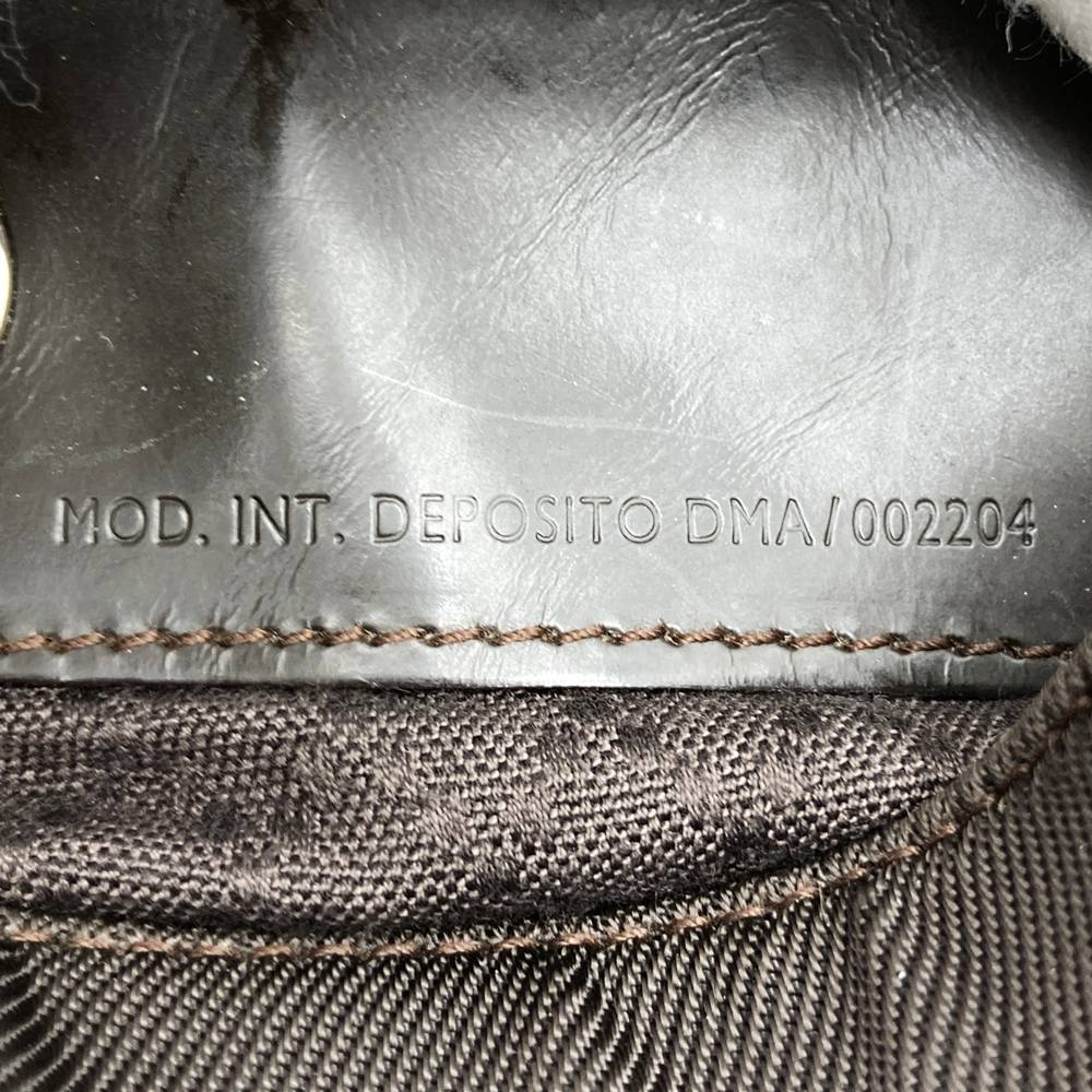 GUCCI 001 1705 Bamboo Shoulder Bag, Nylon Leather, Brown, Women's, Vintage, Old Brand, USED