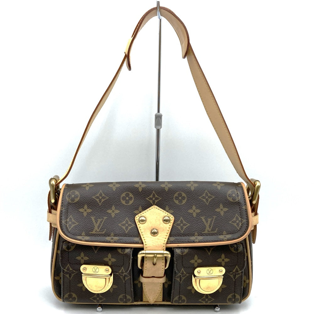 Excellent condition LOUIS VUITTON M40027 shoulder bag, Hudson PM, brown monogram, women's/men's, used, fashion, gift. PRE-OWNED