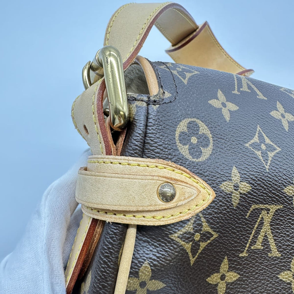 Excellent condition LOUIS VUITTON M40027 shoulder bag, Hudson PM, brown monogram, women's/men's, used, fashion, gift. PRE-OWNED