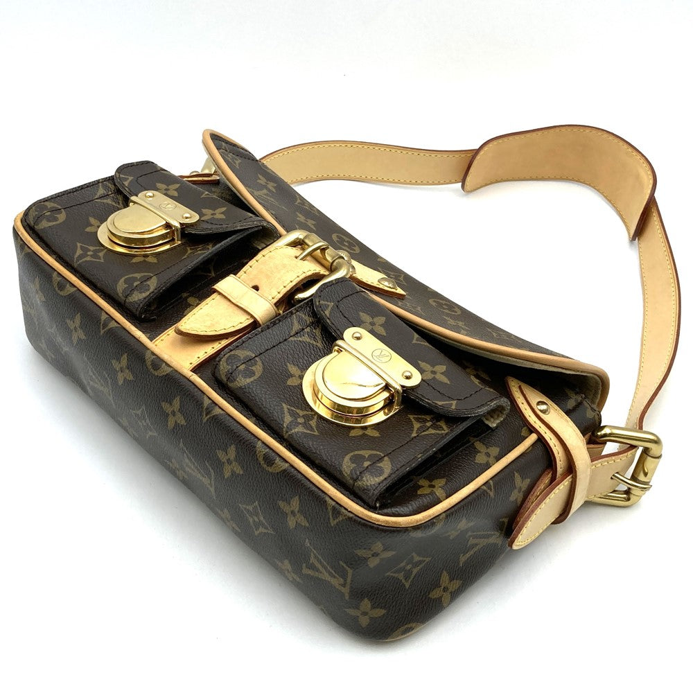 Excellent condition LOUIS VUITTON M40027 shoulder bag, Hudson PM, brown monogram, women's/men's, used, fashion, gift. PRE-OWNED