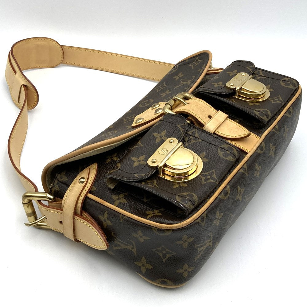 Excellent condition LOUIS VUITTON M40027 shoulder bag, Hudson PM, brown monogram, women's/men's, used, fashion, gift. PRE-OWNED