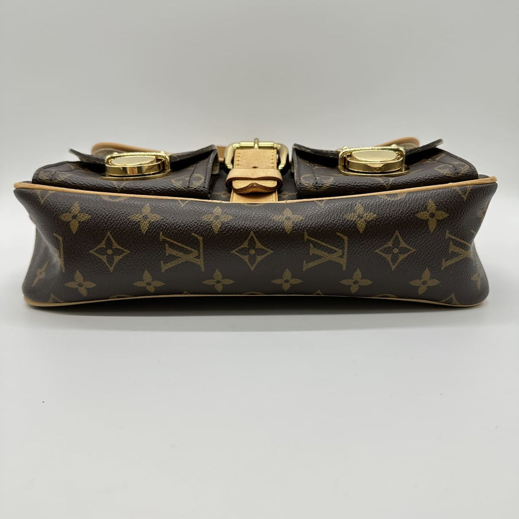 Excellent condition LOUIS VUITTON M40027 shoulder bag, Hudson PM, brown monogram, women's/men's, used, fashion, gift. PRE-OWNED