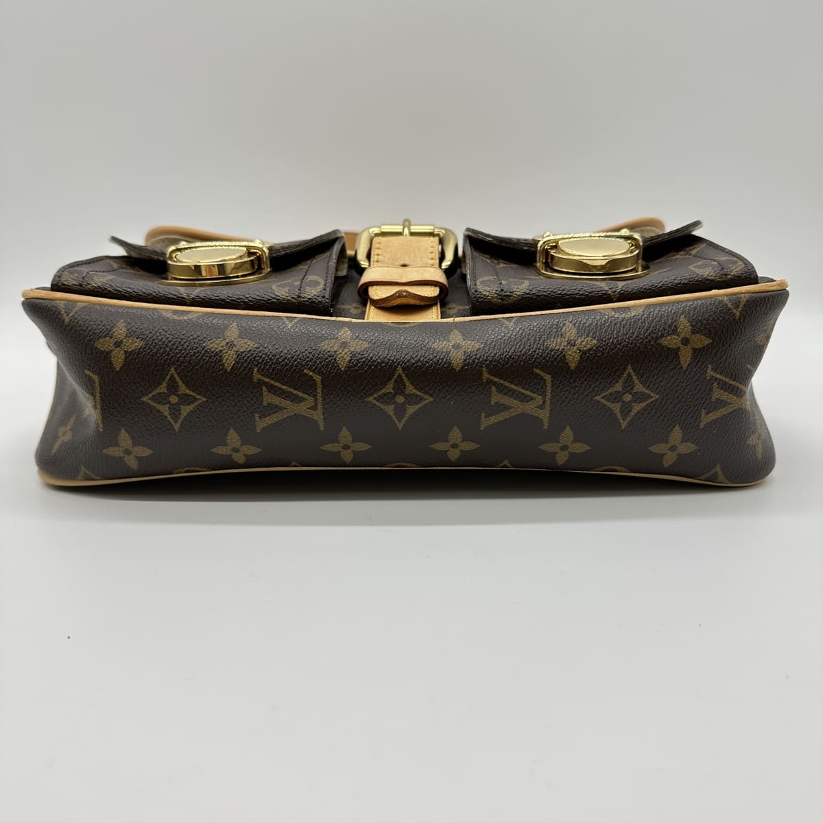 Excellent condition LOUIS VUITTON M40027 shoulder bag, Hudson PM, brown monogram, women's/men's, used, fashion, gift. PRE-OWNED
