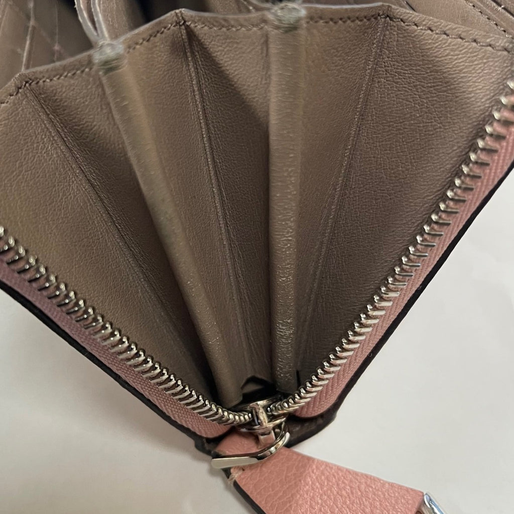 LOUIS VUITTON M60148 Portefeuille Comet Long Wallet with Box, Leather, Magnolia Pink, Women's PRE-OWNED