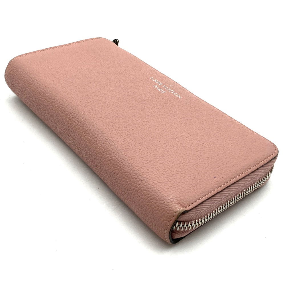 LOUIS VUITTON M60148 Portefeuille Comet Long Wallet with Box, Leather, Magnolia Pink, Women's PRE-OWNED