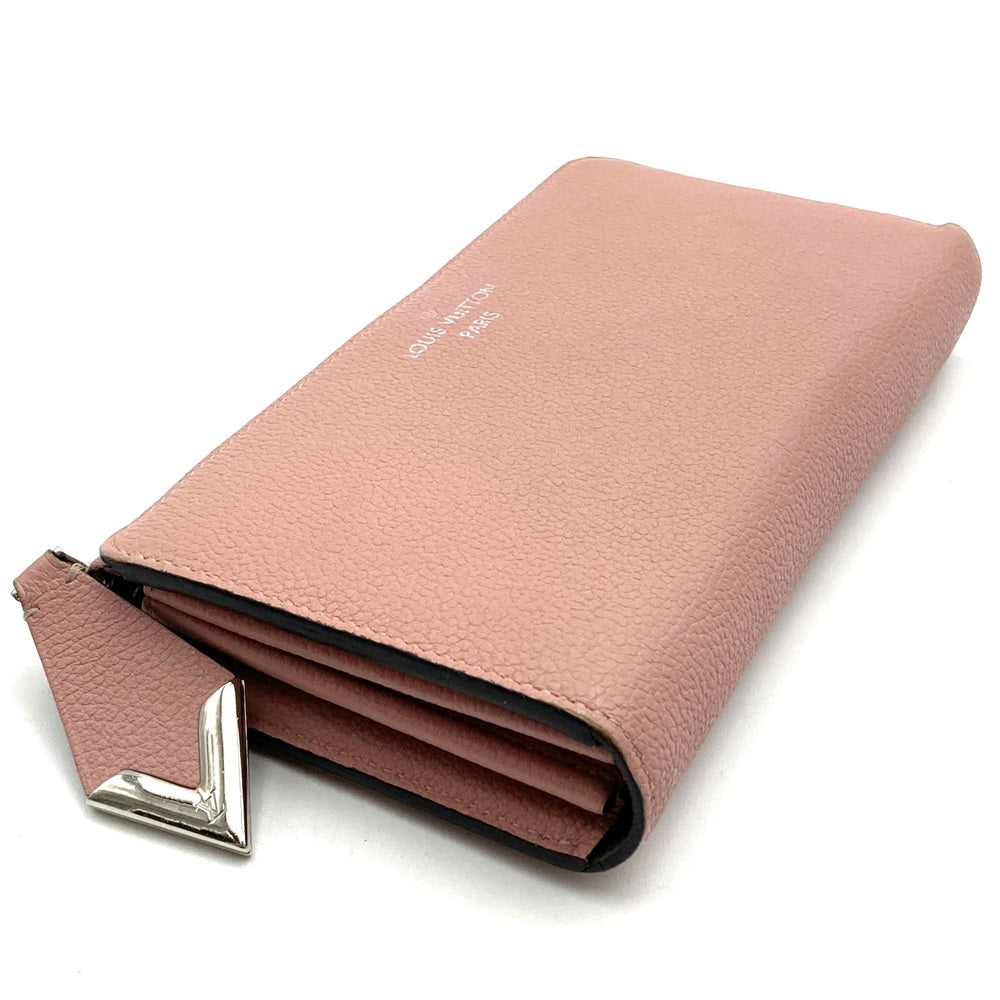 LOUIS VUITTON M60148 Portefeuille Comet Long Wallet with Box, Leather, Magnolia Pink, Women's PRE-OWNED