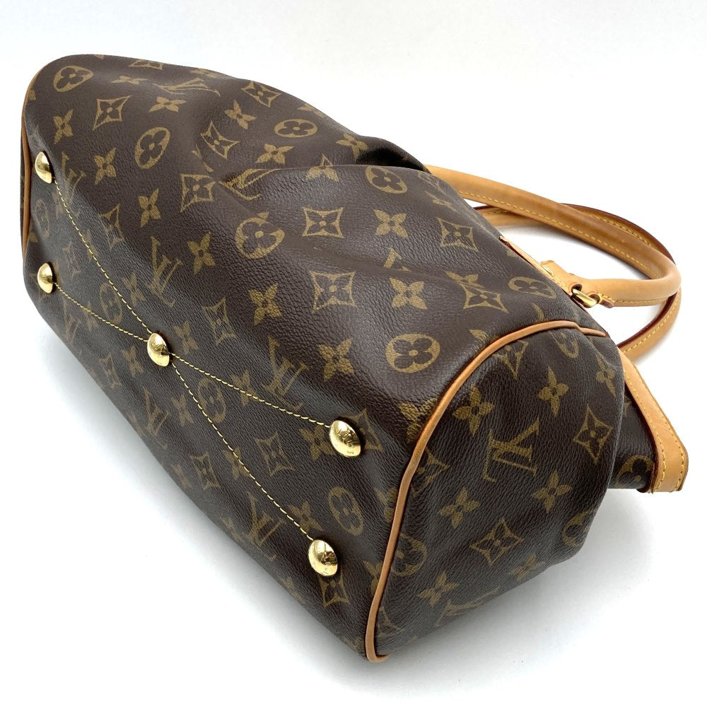 LOUIS VUITTON Tivoli PM Handbag, Monogram Canvas, Brown, M40143, Women's Fashion