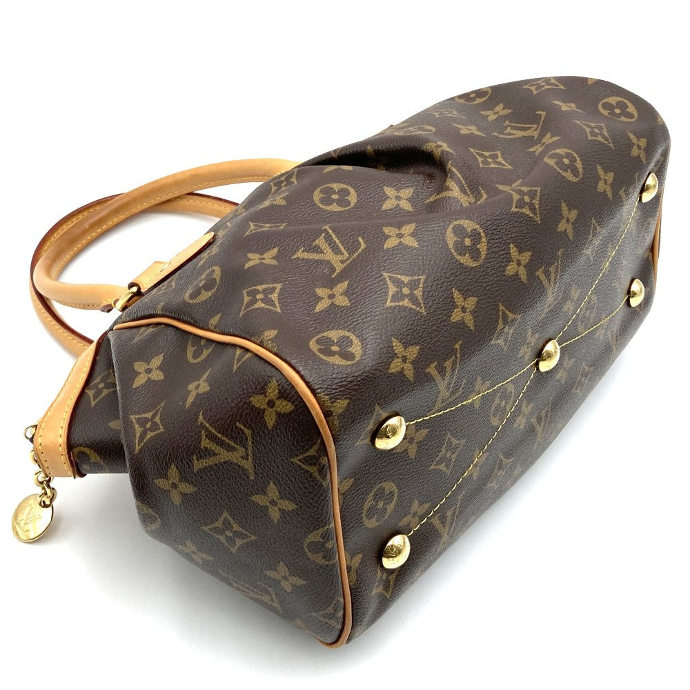 LOUIS VUITTON Tivoli PM Handbag, Monogram Canvas, Brown, M40143, Women's Fashion