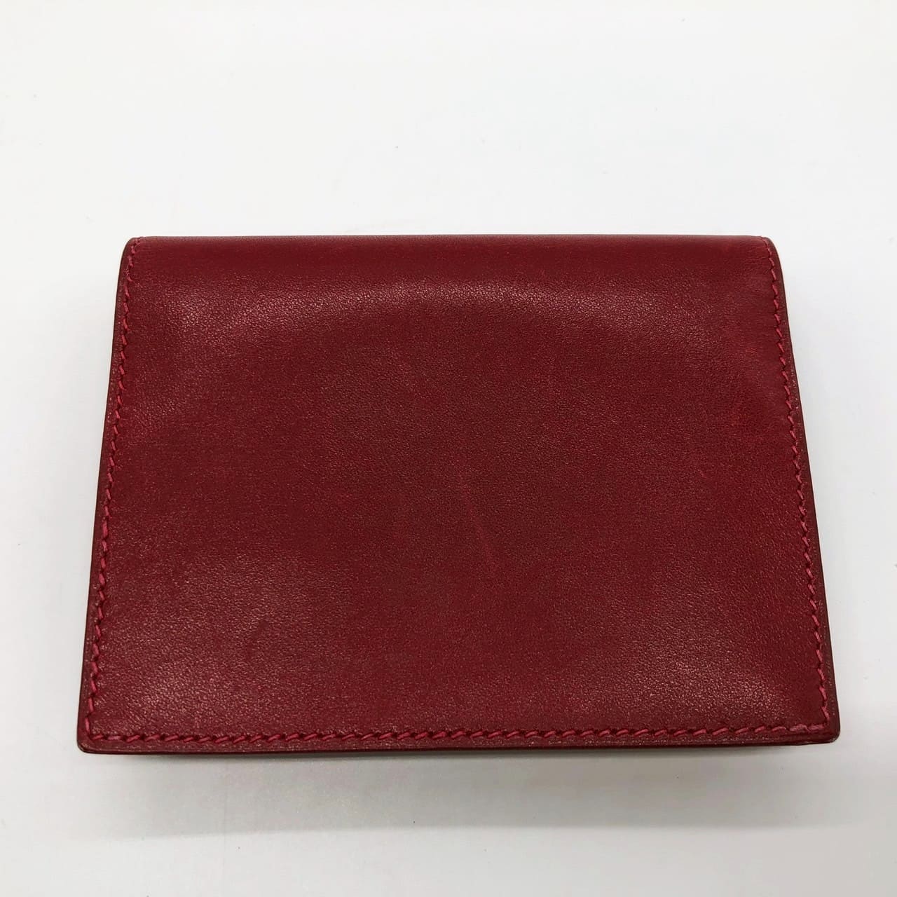 HERMES Hermes Sellier Coin Case, Small Coin Purse, Card Case, Leather, Red, Women's, Men's, Brand, Gift, USED