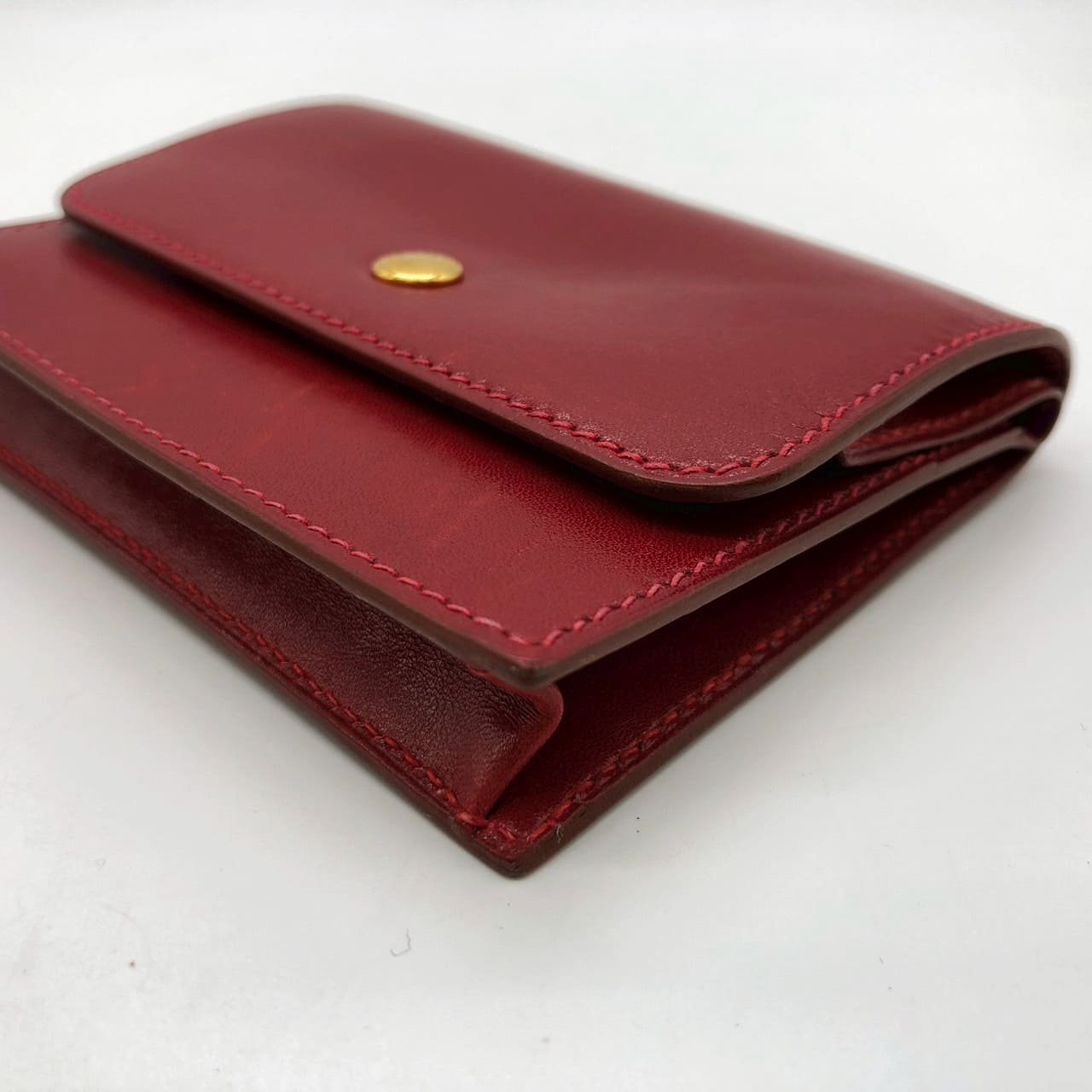 HERMES Hermes Sellier Coin Case, Small Coin Purse, Card Case, Leather, Red, Women's, Men's, Brand, Gift, USED