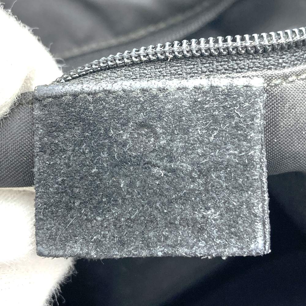 GUCCI 001 3244 Bamboo Shoulder Bag, Suede, Black, Women's, Vintage, Brand, USED