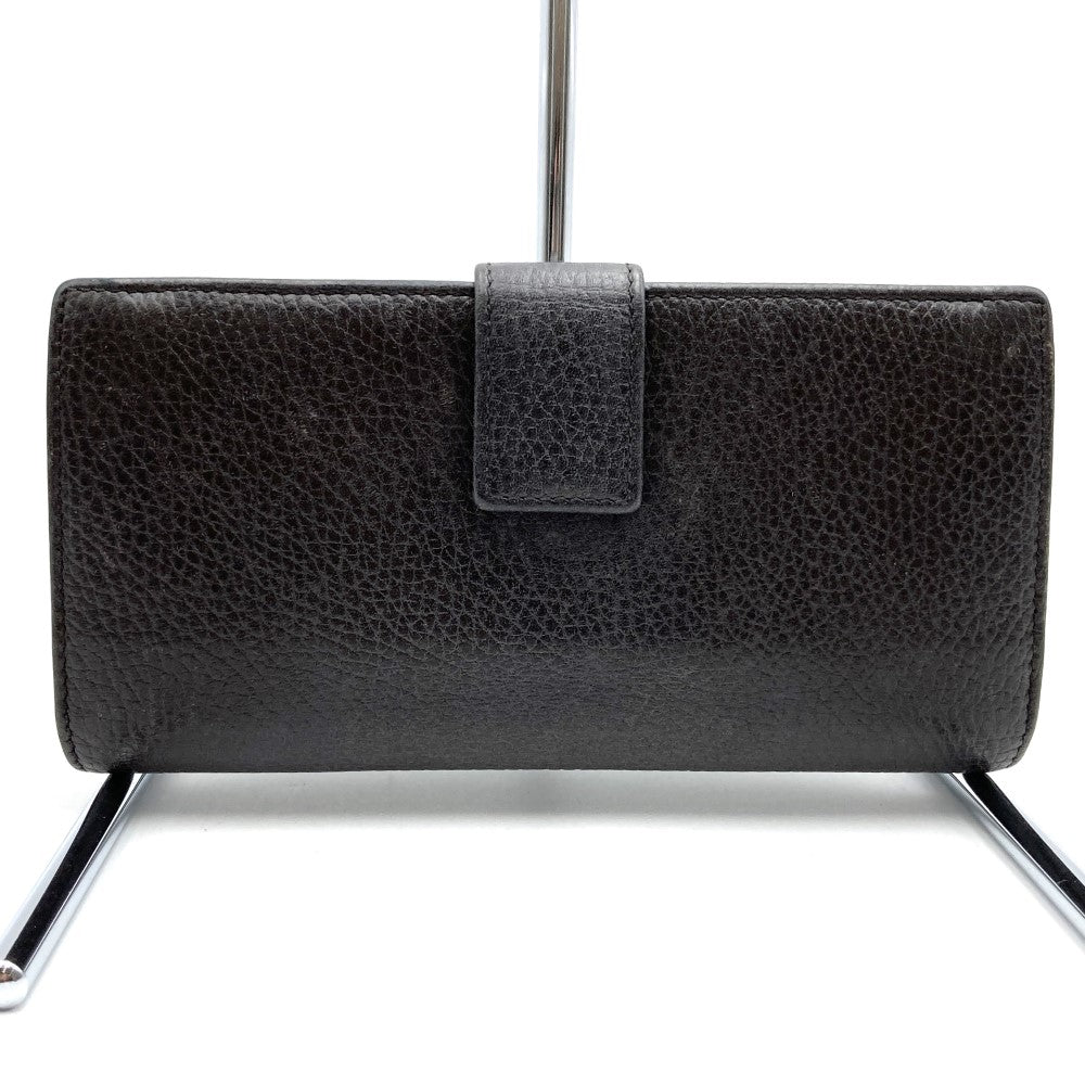 Gucci 231843 Long Wallet with Interlocking G, Outlet, Brown Leather