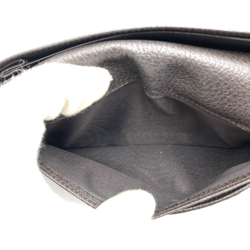 Gucci 231843 Long Wallet with Interlocking G, Outlet, Brown Leather