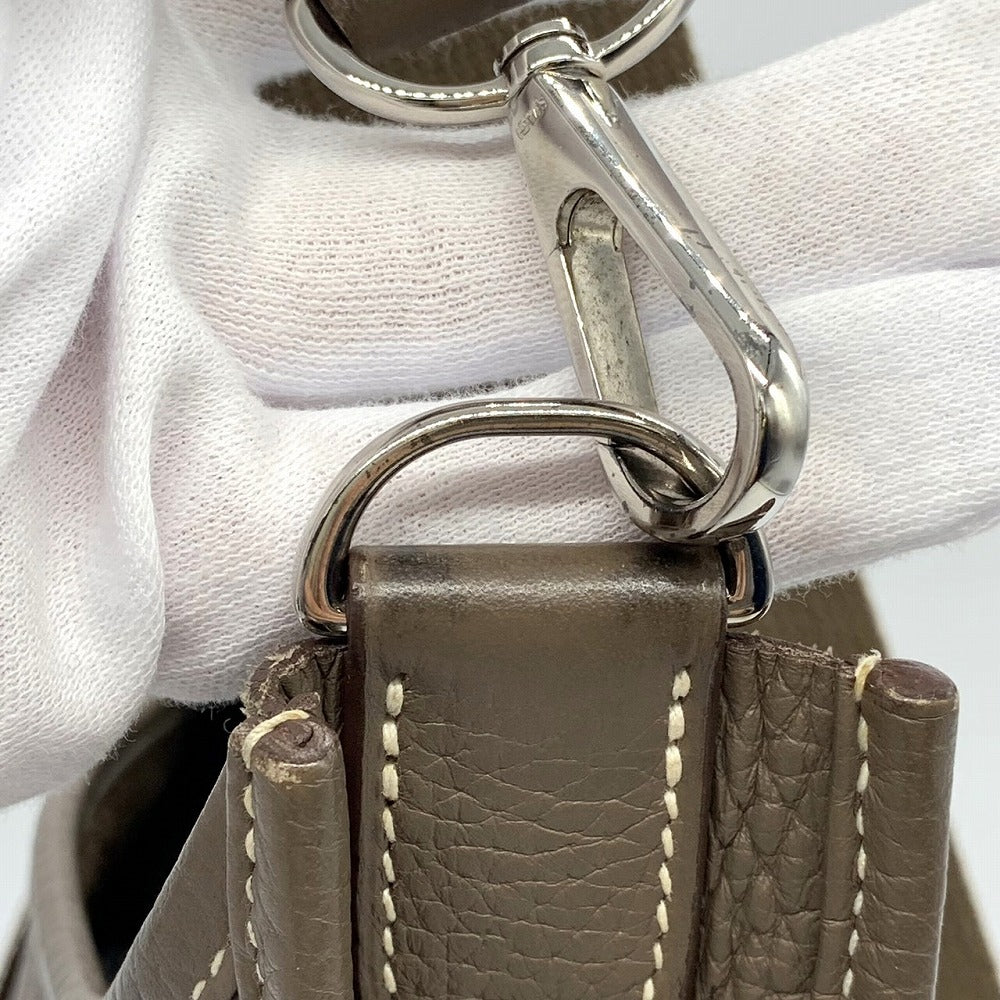HERMES Evelyne III Evelyne 3 PM Shoulder Bag, Sophisticated, Taurillon Clemence Leather, Elegant, Etoupe Greige