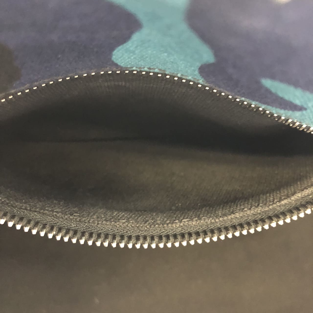 PRADA Canapa Tote Bag Handbag Camouflage Canvas Blue Women's Men's