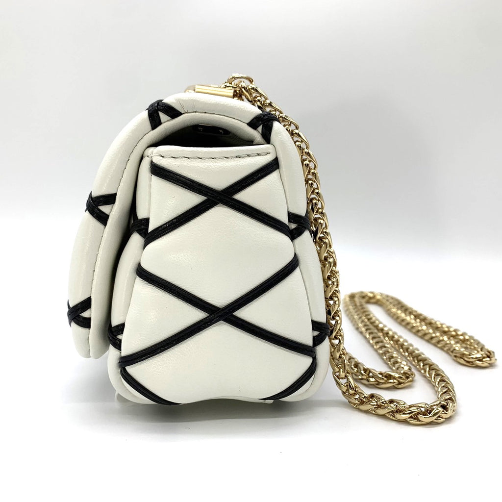 LOUIS VUITTON PICO GO-14 Maltage Chain Shoulder Bag Crossbody Bag Twist Lock Lambskin White M23762 Women's Fashion