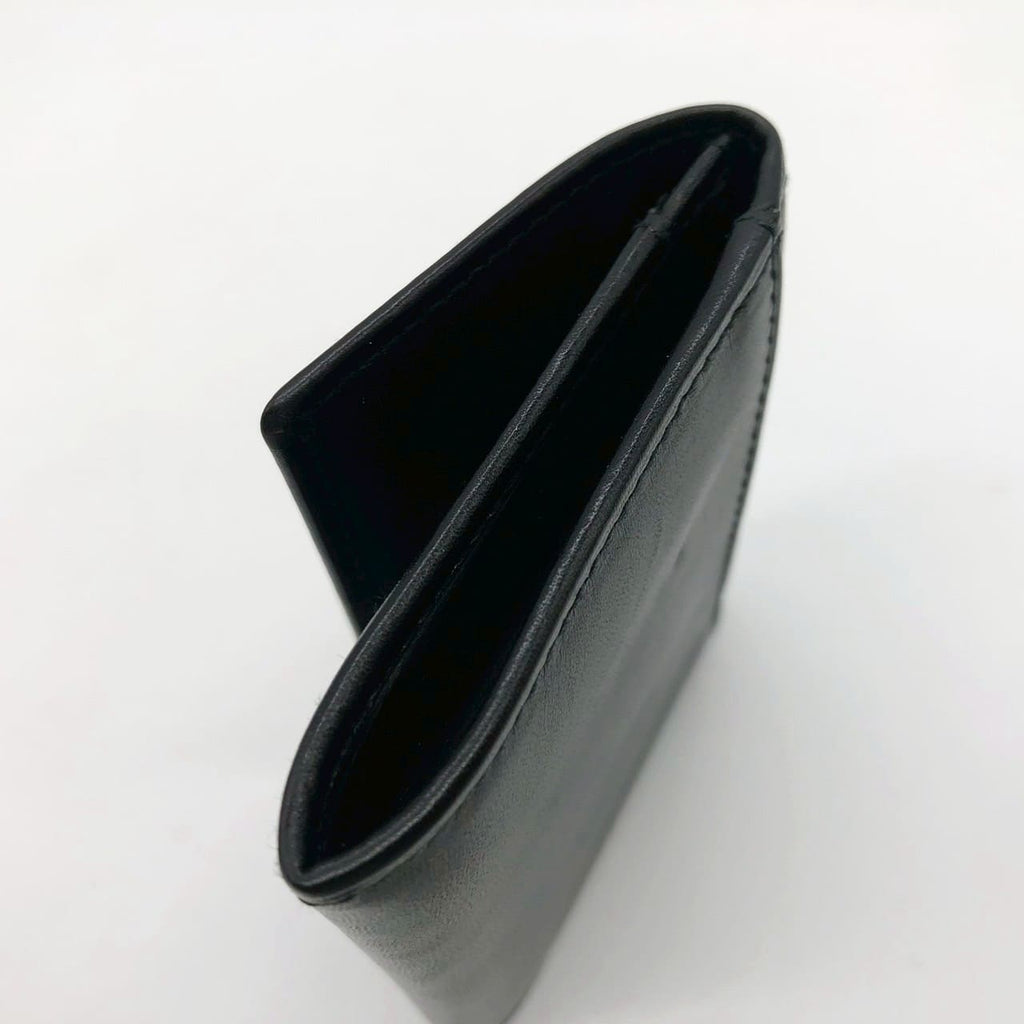 Salvatore Ferragamo coin case, small item holder, wallet, leather, black, women's, men's, vintage, brand, used. PRE-OWNED