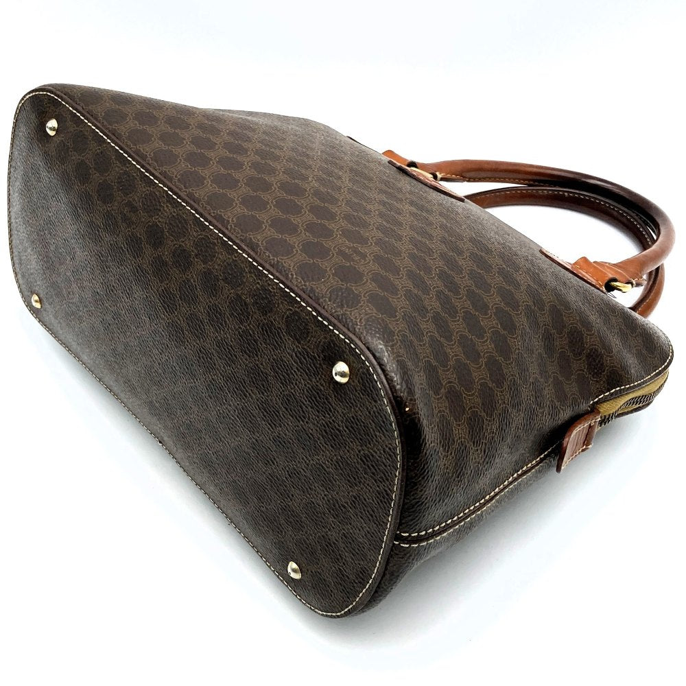 CELINE DM95 Handbag, Macadam PVC Leather, Brown, Vintage, Women's Fashion, Brand, USED